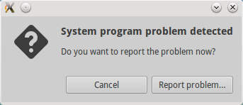 system problem detected